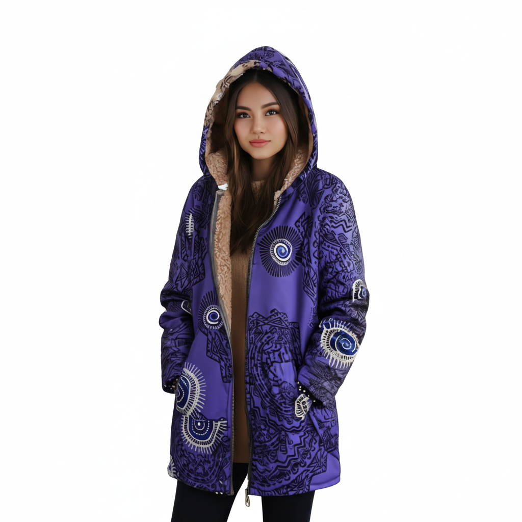 Women's Hooded Jacket with Modern Design for Winter