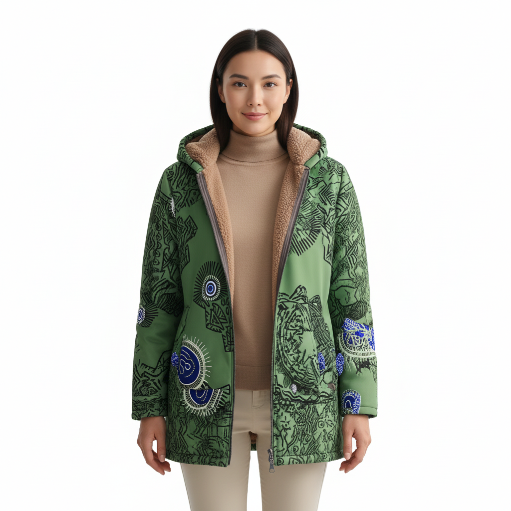 Women's Hooded Jacket with Modern Design for Winter