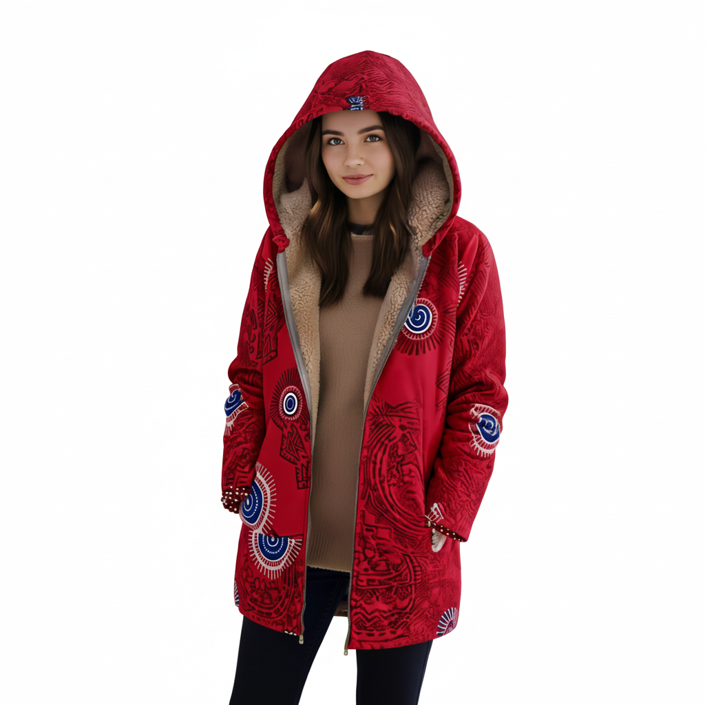 Women's Hooded Jacket with Modern Design for Winter