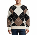 Men's Sweater with Modern Knit Pattern