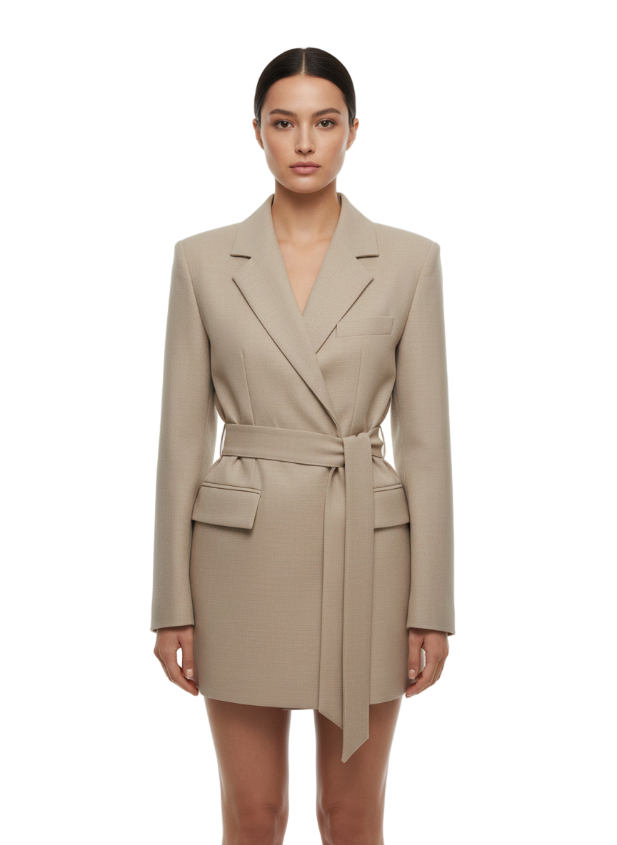 Women's Blazer Dress with Long Sleeves