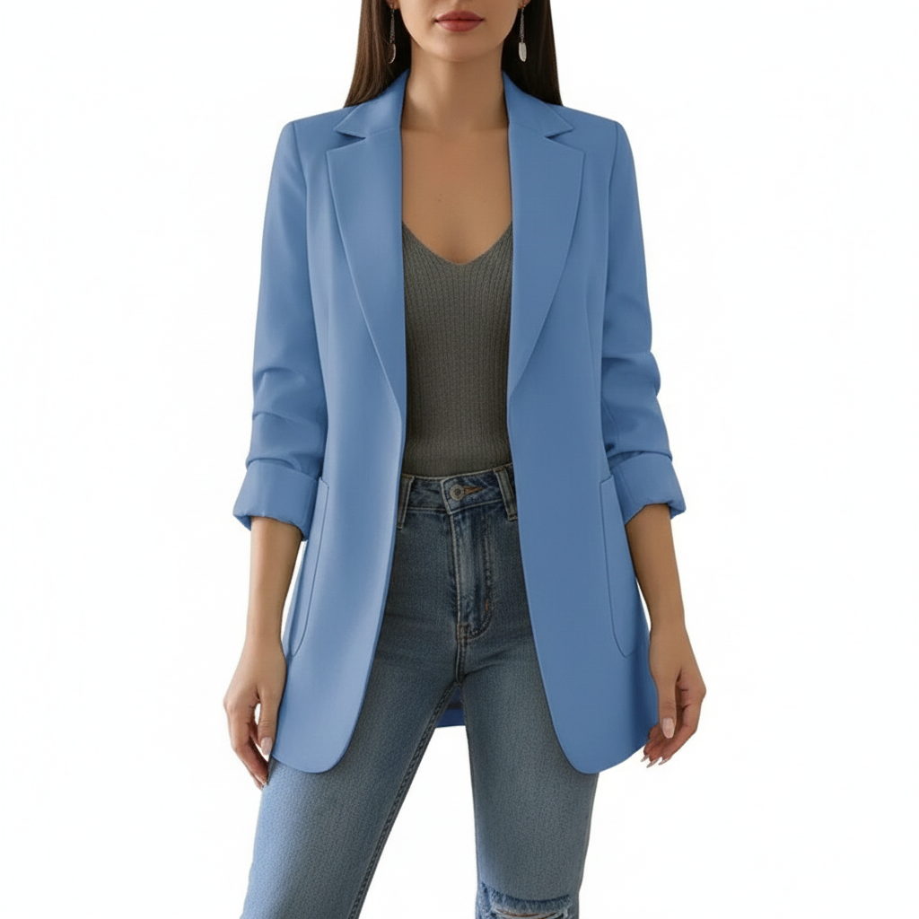 Women's Blazer with Long Sleeves and Modern Cut