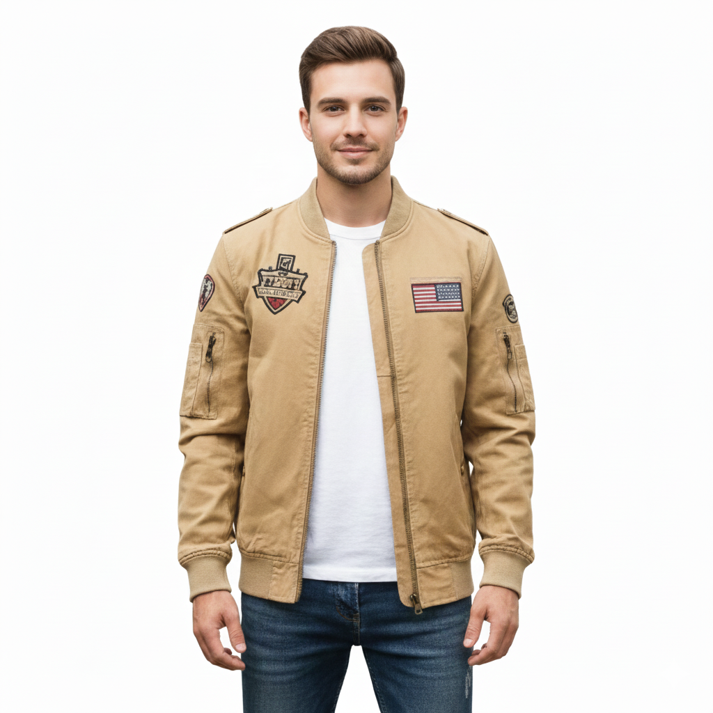 Men's Military Jacket with Modern and Versatile Design