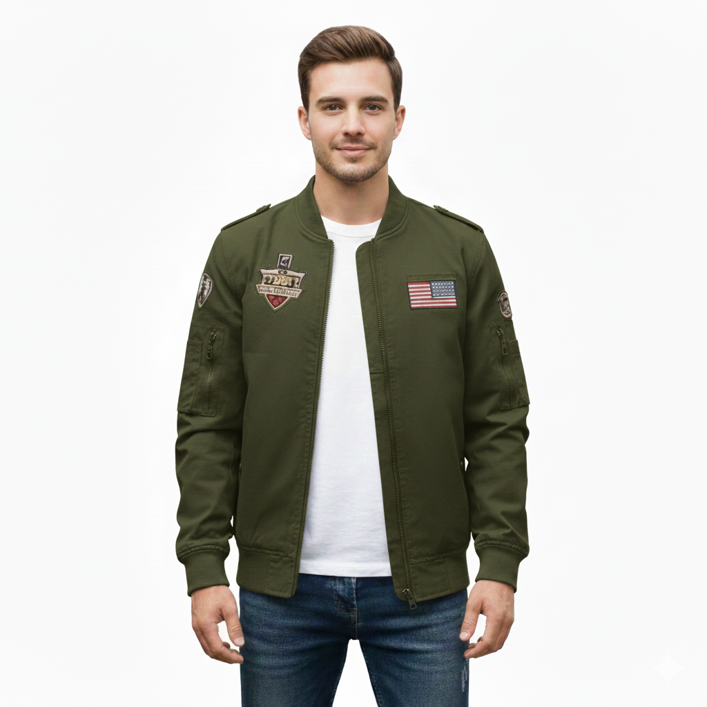 Men's Military Jacket with Modern and Versatile Design