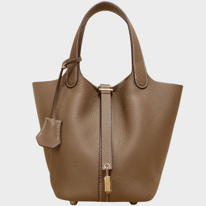 Kate Women's Pebbled Texture Lock Detail Handbag, view 34