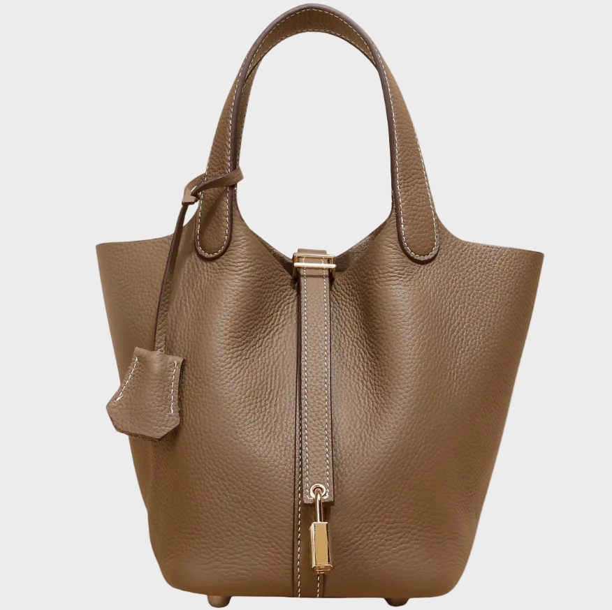 Kate Women's Pebbled Texture Lock Detail Handbag, view 35