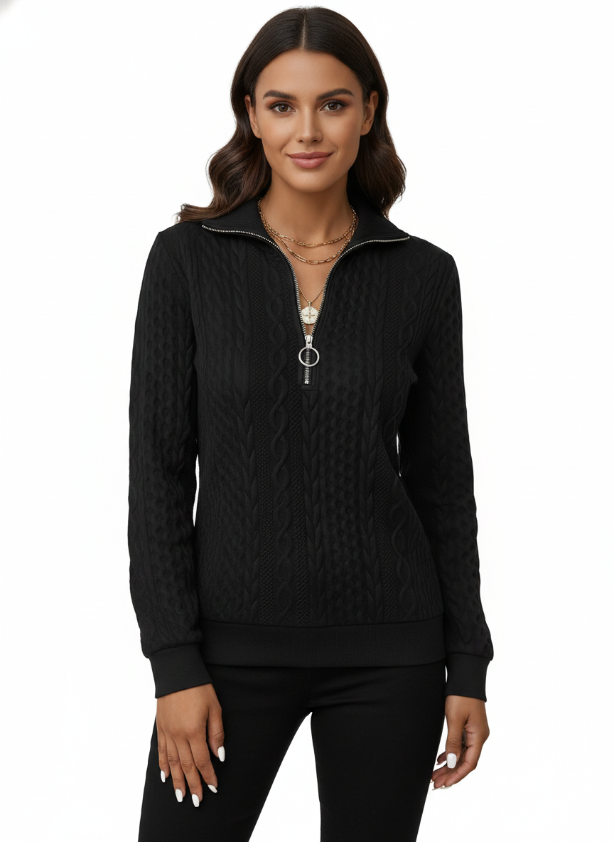 Women's Sweater in Soft Knit with Long Sleeves
