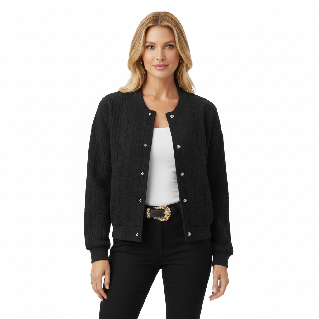 Women's Vest with Knit Design in Modern Style