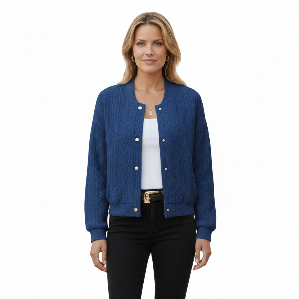 Women's Vest with Knit Design in Modern Style