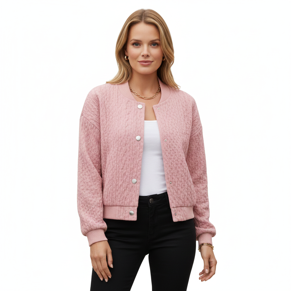 Women's Vest with Knit Design in Modern Style
