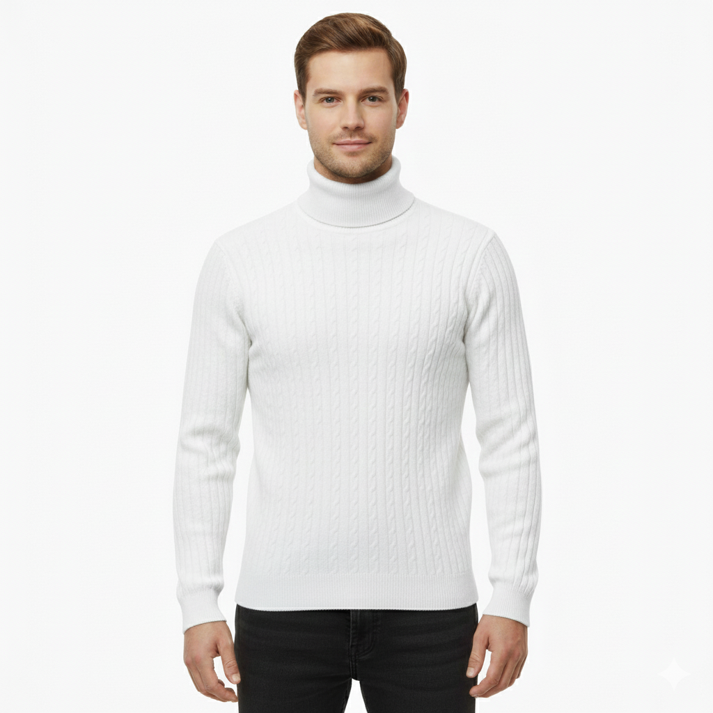 Men's Sweater with Exclusive Knitwear