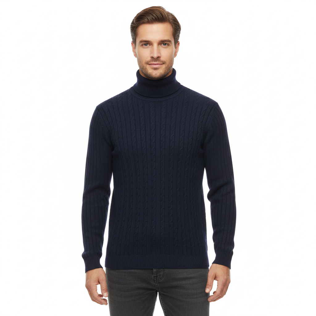 Men's Sweater with Exclusive Knitwear