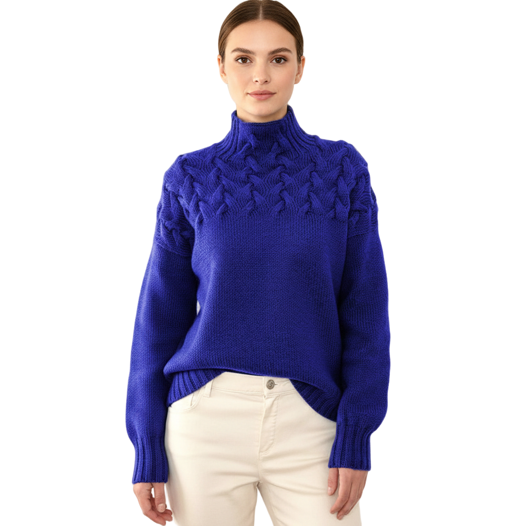 Women's Turtleneck Sweater with Warm Knit