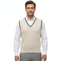 Men's Sleeveless Vest with V-Neckline in Modern Style