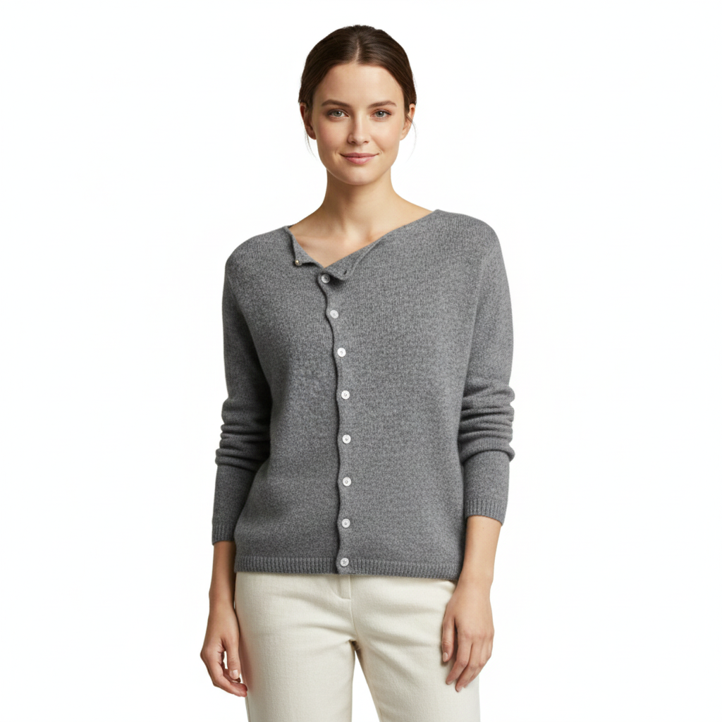 Women's Cardigan with Delicate Wool and Stylish Closure