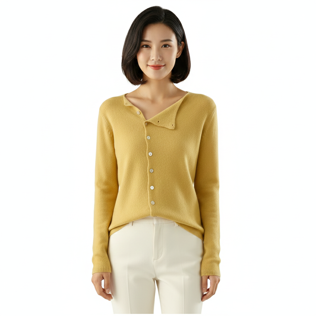 Women's Cardigan with Delicate Wool and Stylish Closure