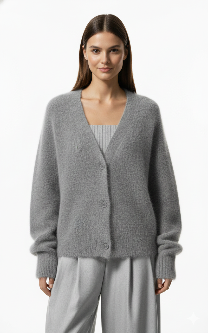 Women's Cardigan with Long Sleeves and Versatile Design