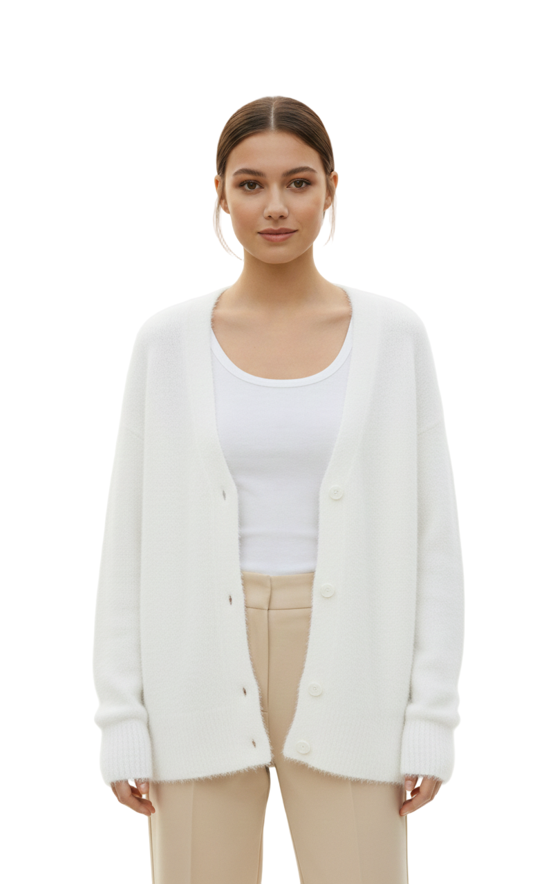 Women's Cardigan with Long Sleeves and Versatile Design