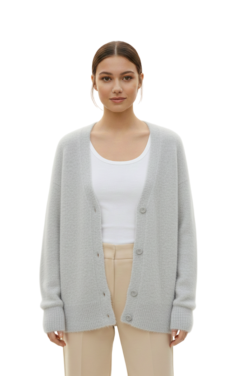 Women's Cardigan with Long Sleeves and Versatile Design