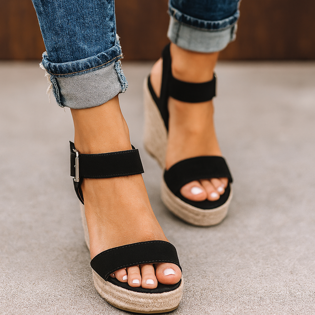 Beatrice Women's Open Toe Wedge Sandals, view 1