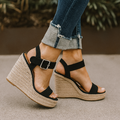 Beatrice Women's Open Toe Wedge Sandals, view 2