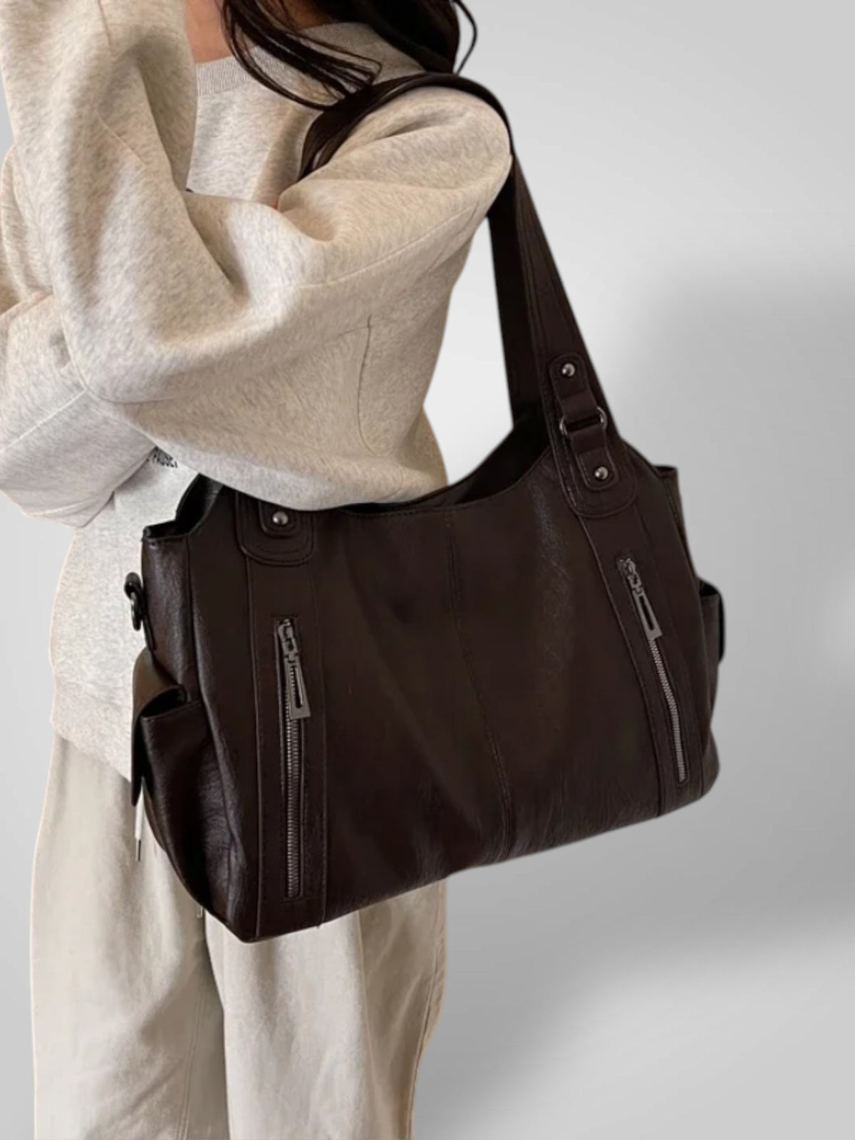 Savannah Women's Faux Leather Shoulder Bag, view 1