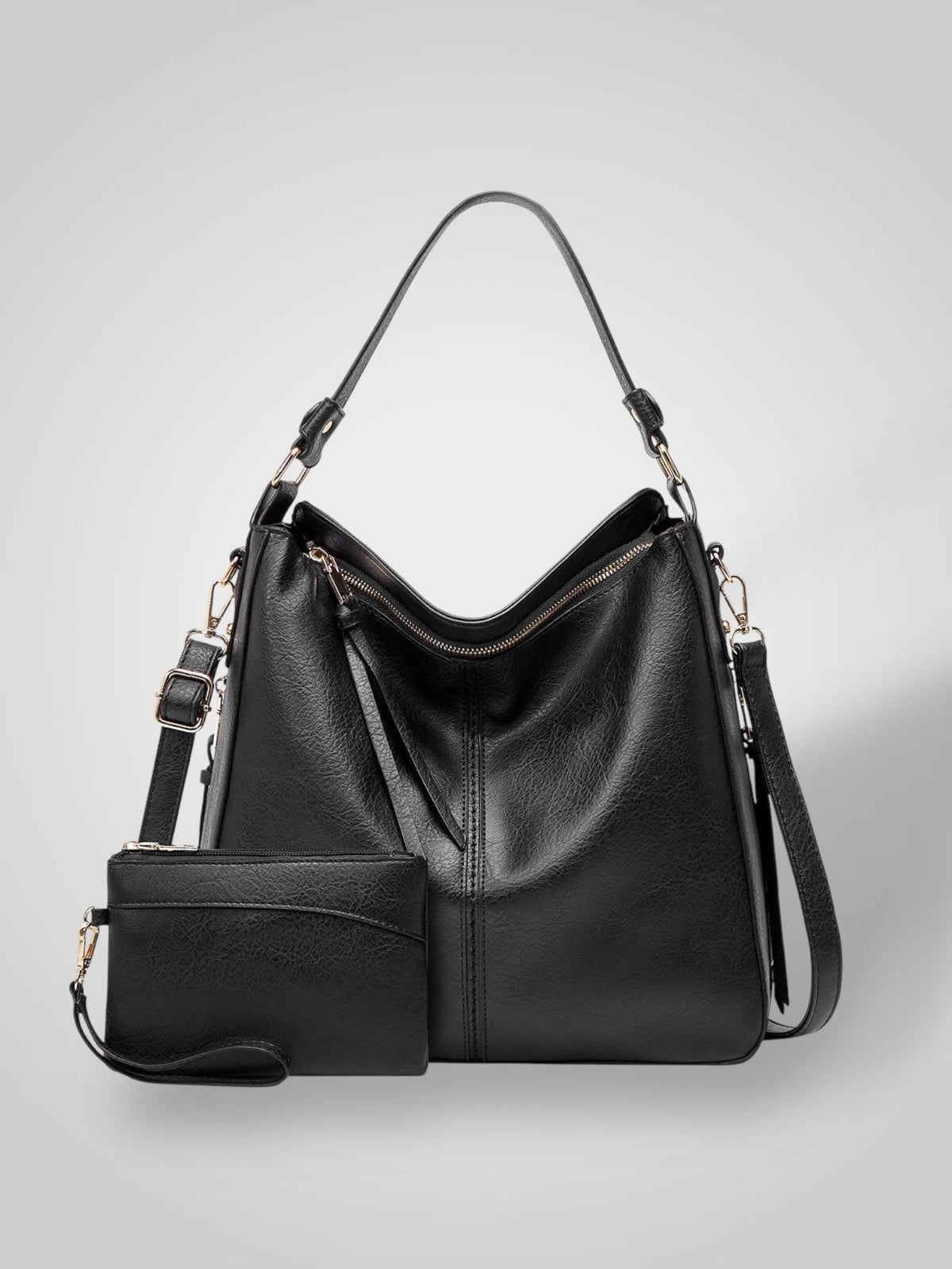 Freia Women's Leather Detachable Strap Handbag, view 13
