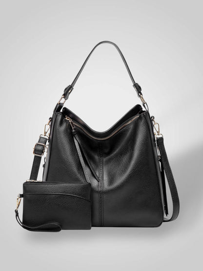 Freia Women's Leather Detachable Strap Handbag, view 13