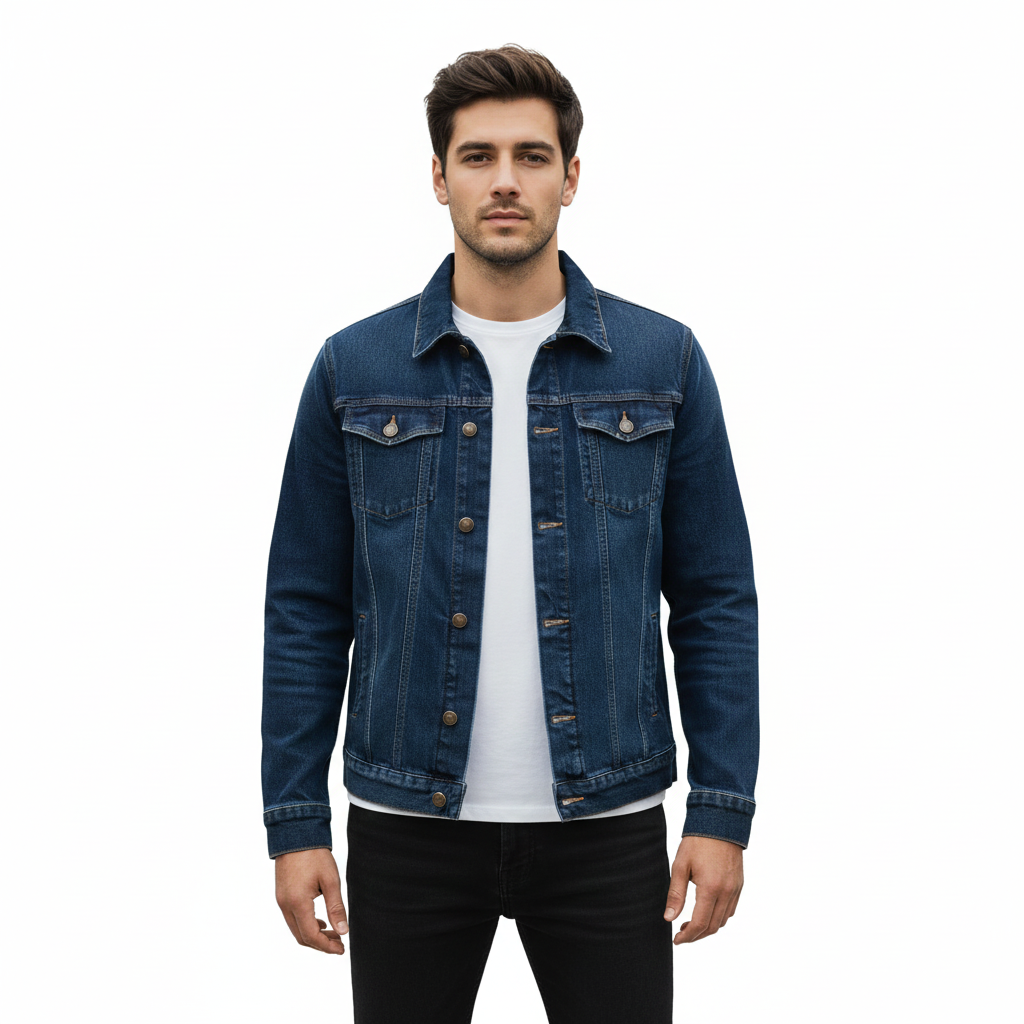 Men's Trucker Jacket with Modern and Versatile Style