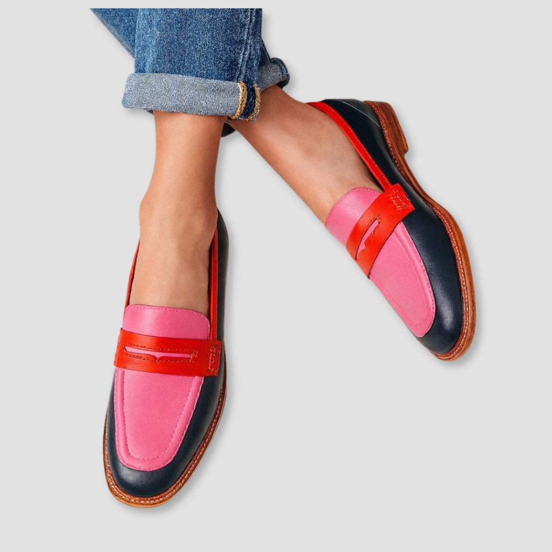 Beatrice Women's Classic Pink Loafers, view 1
