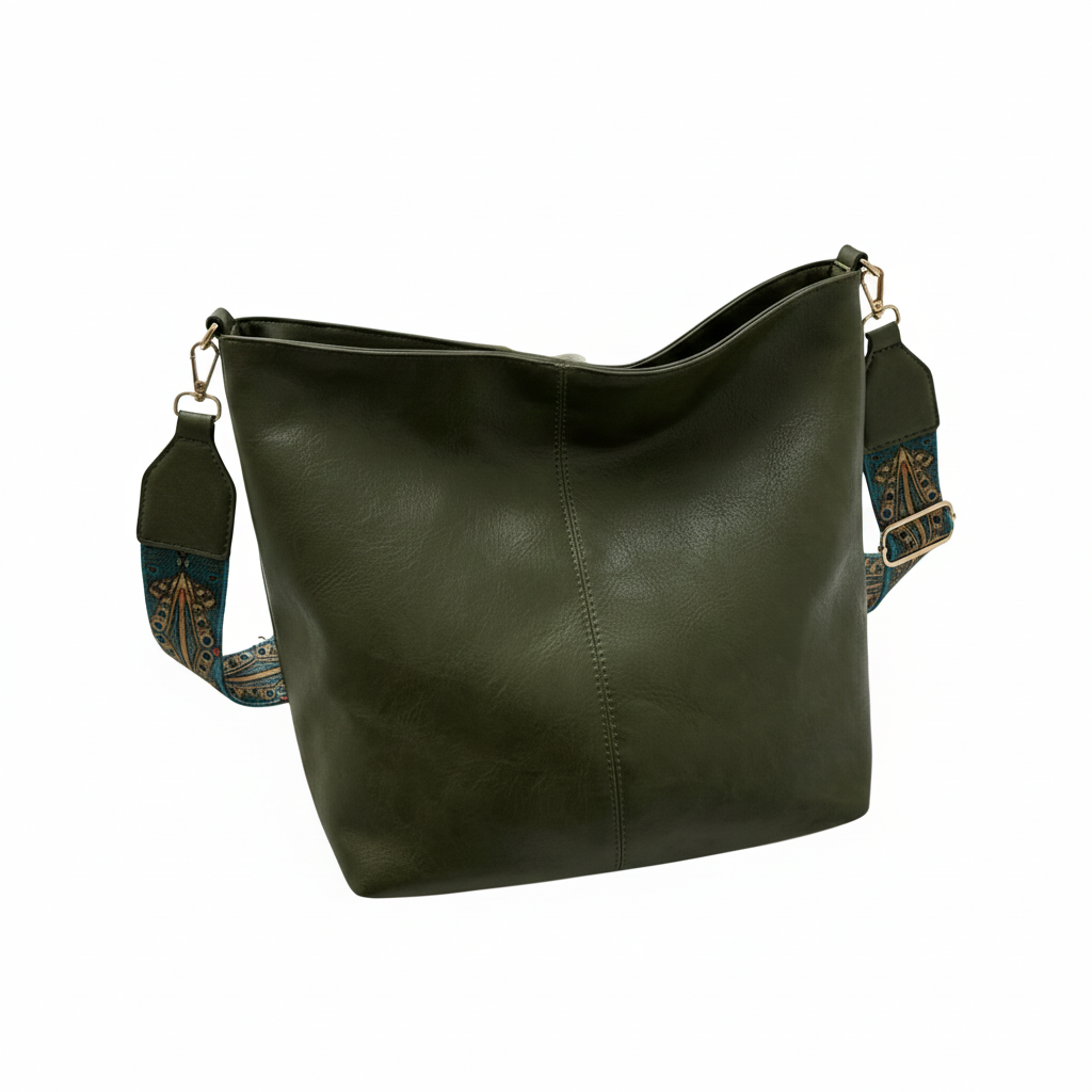 Women's Shoulder Bag Made of Vintage Leather
