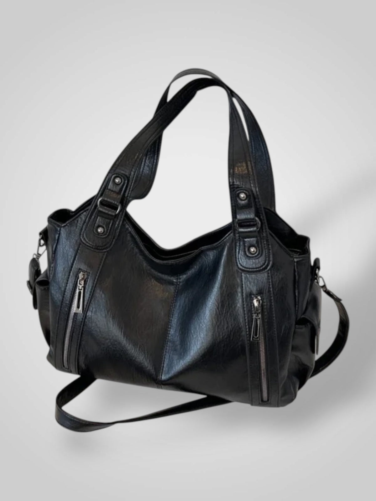 Savannah Women's Faux Leather Shoulder Bag, view 12