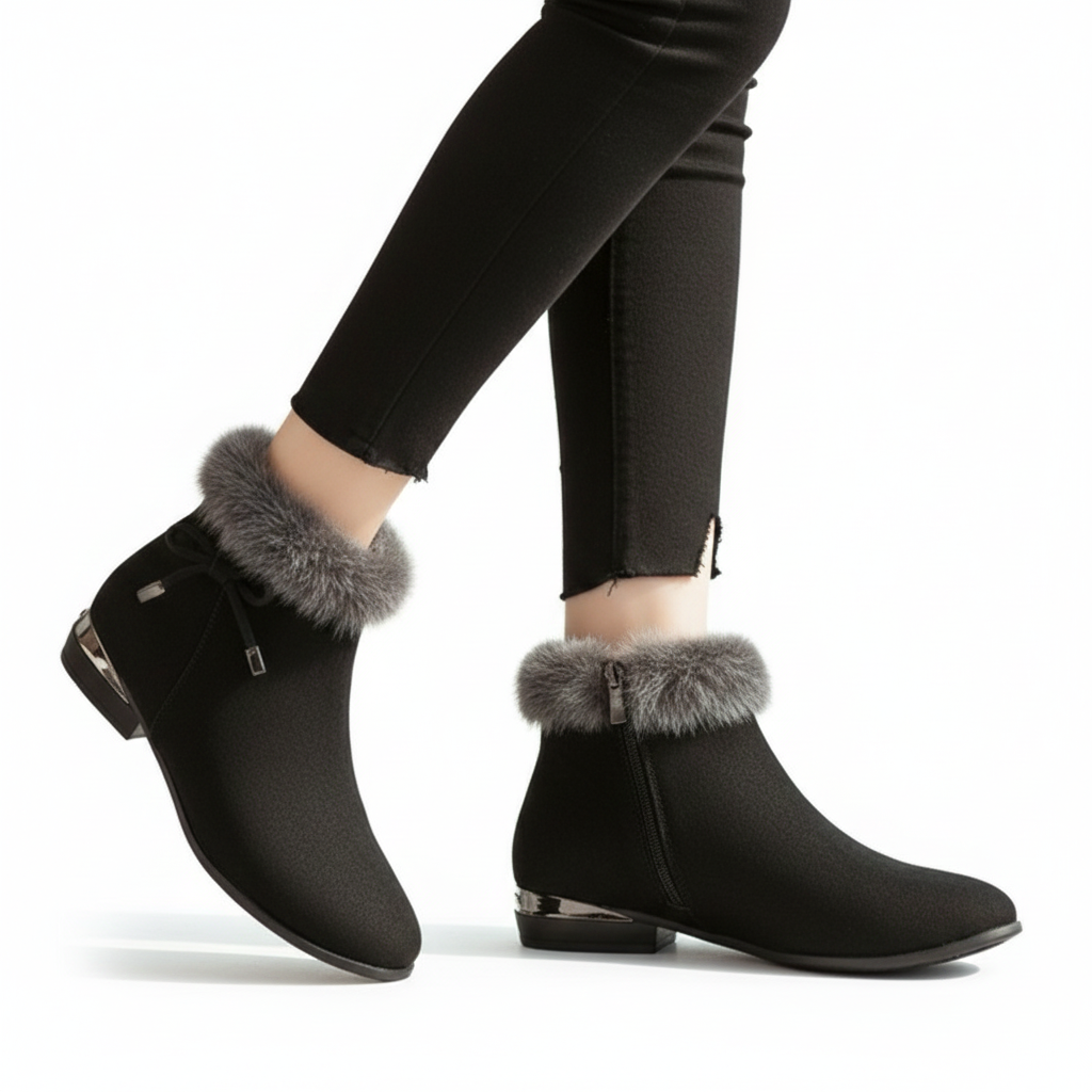 Women's Ankle Boots with Flexi Construction for Winter