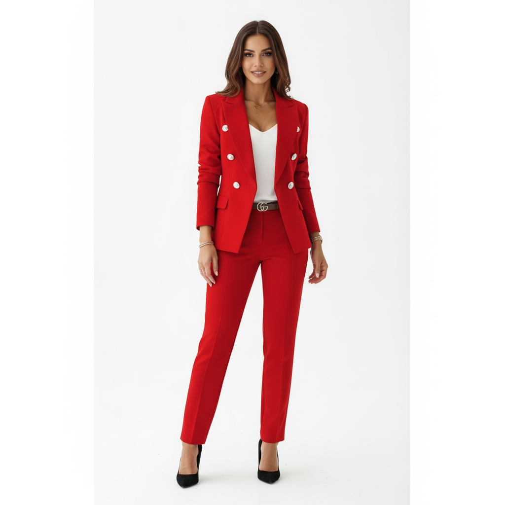 Women's Suit with Blazer and Tailored Pants