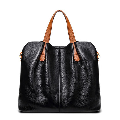 Alana Women's Cowhide Leather Litchi Grain Handbag, view 6