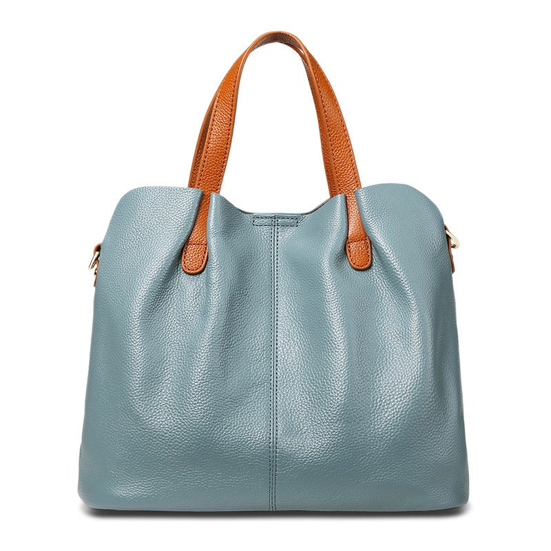 Alana Women's Cowhide Leather Litchi Grain Handbag, view 1
