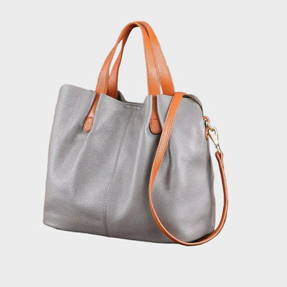 Alana Women's Cowhide Leather Litchi Grain Handbag, view 7