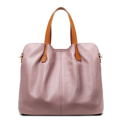 Alana Women's Cowhide Leather Litchi Grain Handbag, view 4