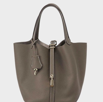 Kate Women's Pebbled Texture Lock Detail Handbag, view 20