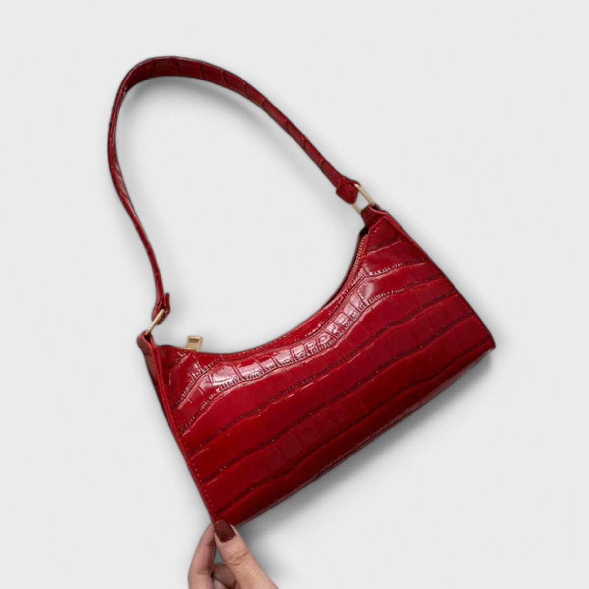 Bella Women's Leather Look Handbag, view 2