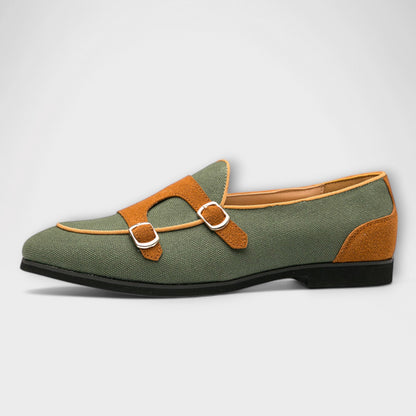 Elina Women's Faux Suede Buckle Slippers, view 6