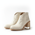 Women's Ankle Boots with Leather Upper and Lasting Comfort