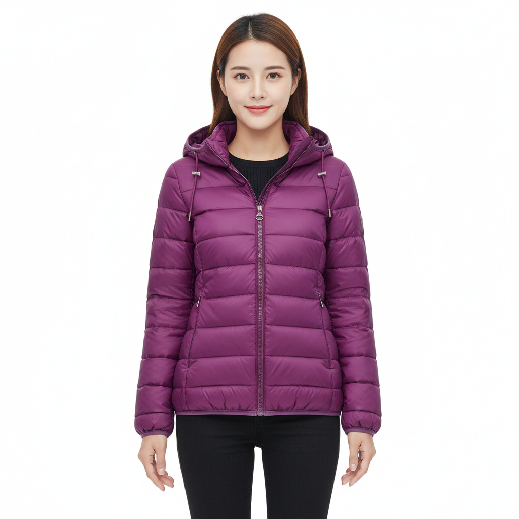 Women's Ultralight Waterproof Jacket with Removable Hood