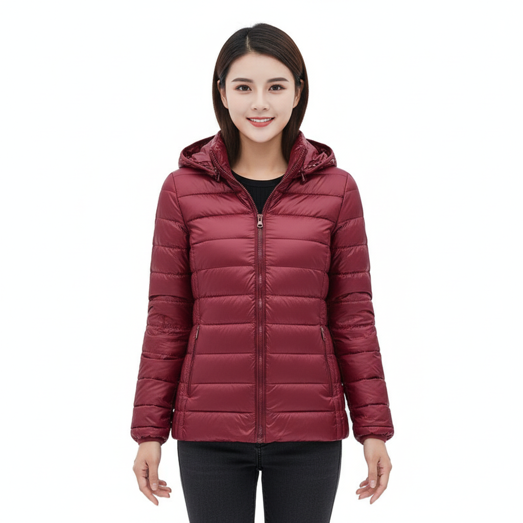 Women's Ultralight Waterproof Jacket with Removable Hood