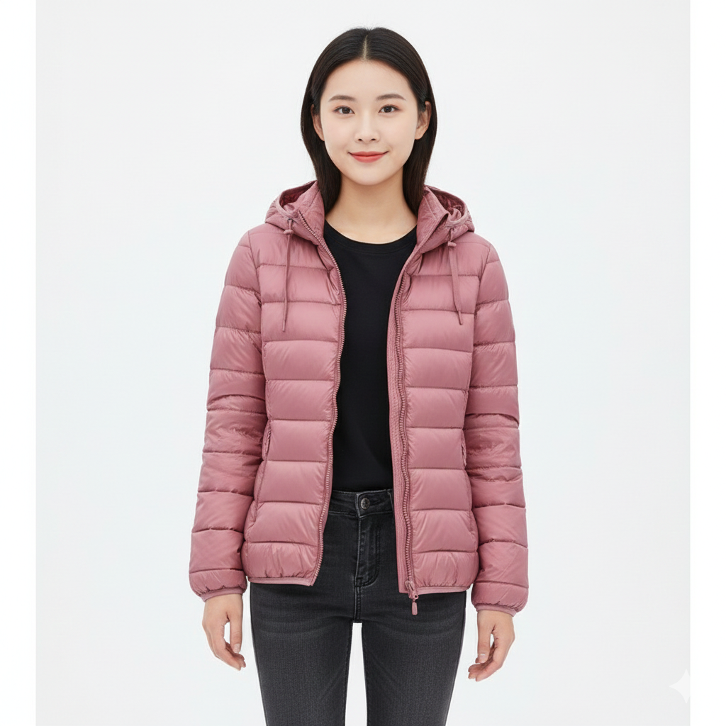 Women's Ultralight Waterproof Jacket with Removable Hood