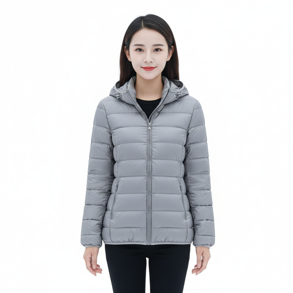 Women's Ultralight Waterproof Jacket with Removable Hood