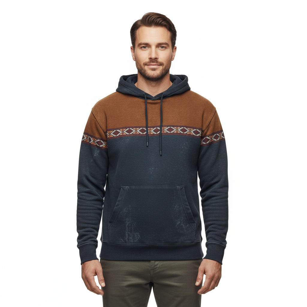 Men's Vintage Sweater with Long Sleeves in Timeless Style