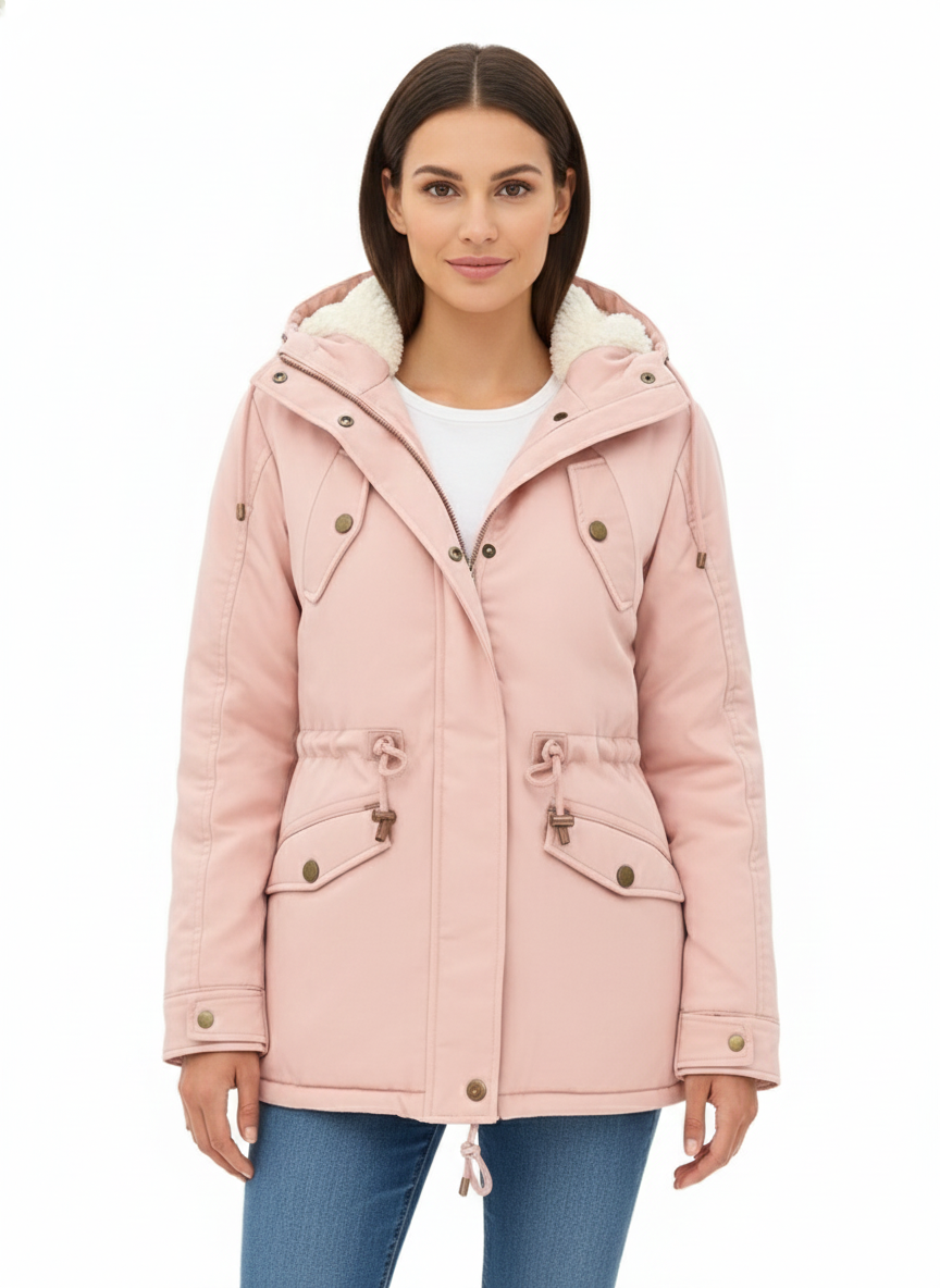 Women's Winter Jacket with Waterproof Hood and Lining