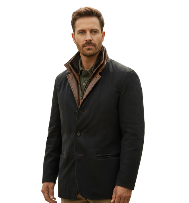 Men's Vintage Leather Jacket with Timeless Style