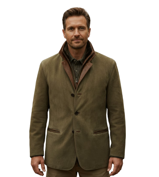 Men's Vintage Leather Jacket with Timeless Style
